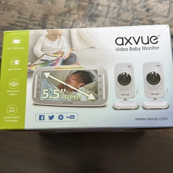 Axvue Video Baby Monitor with 5.5" LCD Screen - Picture 2 of 2